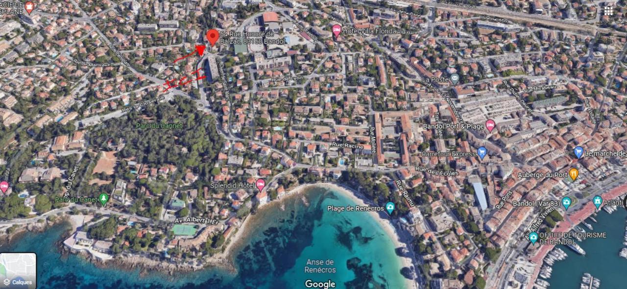 T2 30 M2 Avec Jardin Proche Des Plages Bandol Luaran gambar